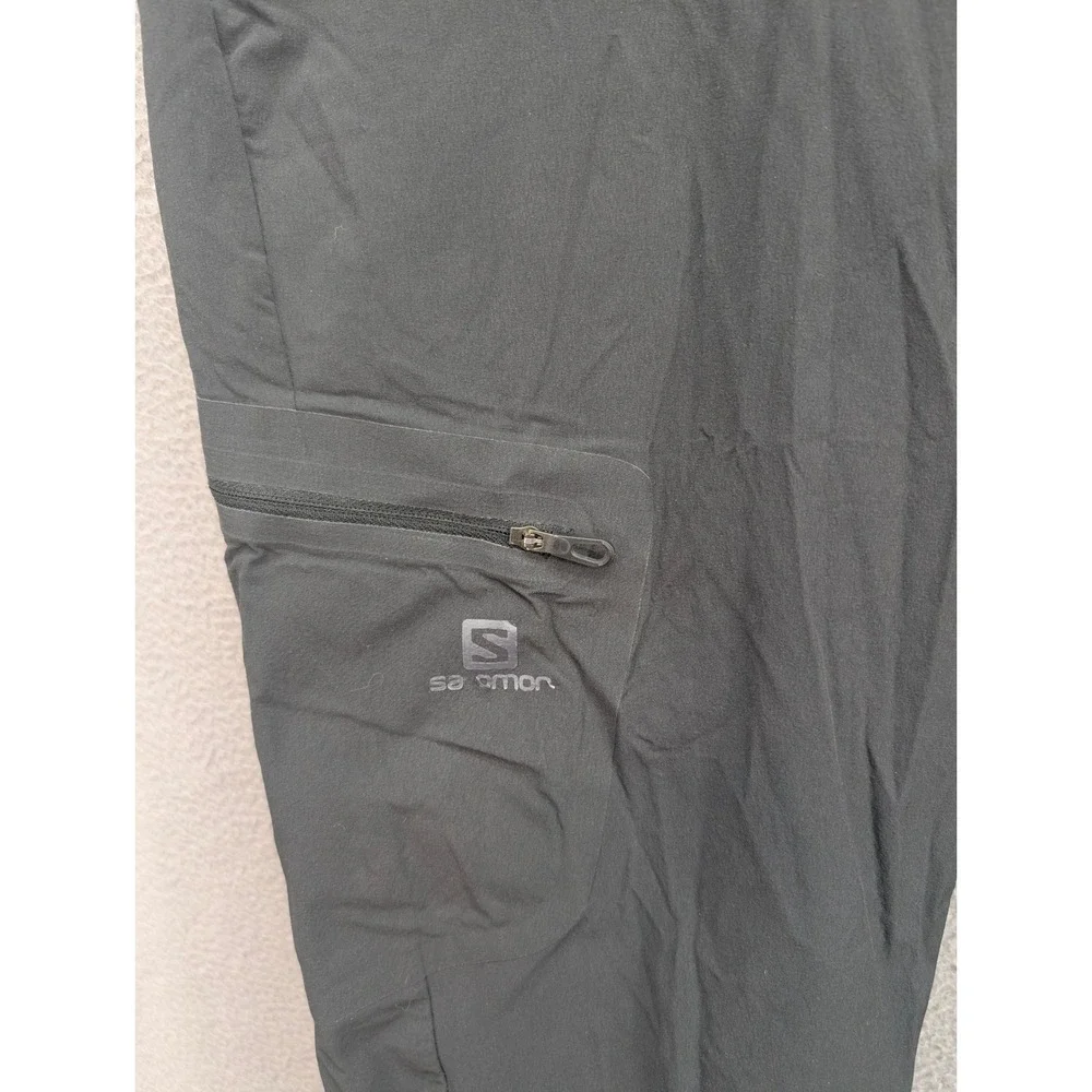 Salomon Wayfarer Black Hiking Capri Pants Women's Size 8 Technical Outdoor Cargo - Picture 8 of 11